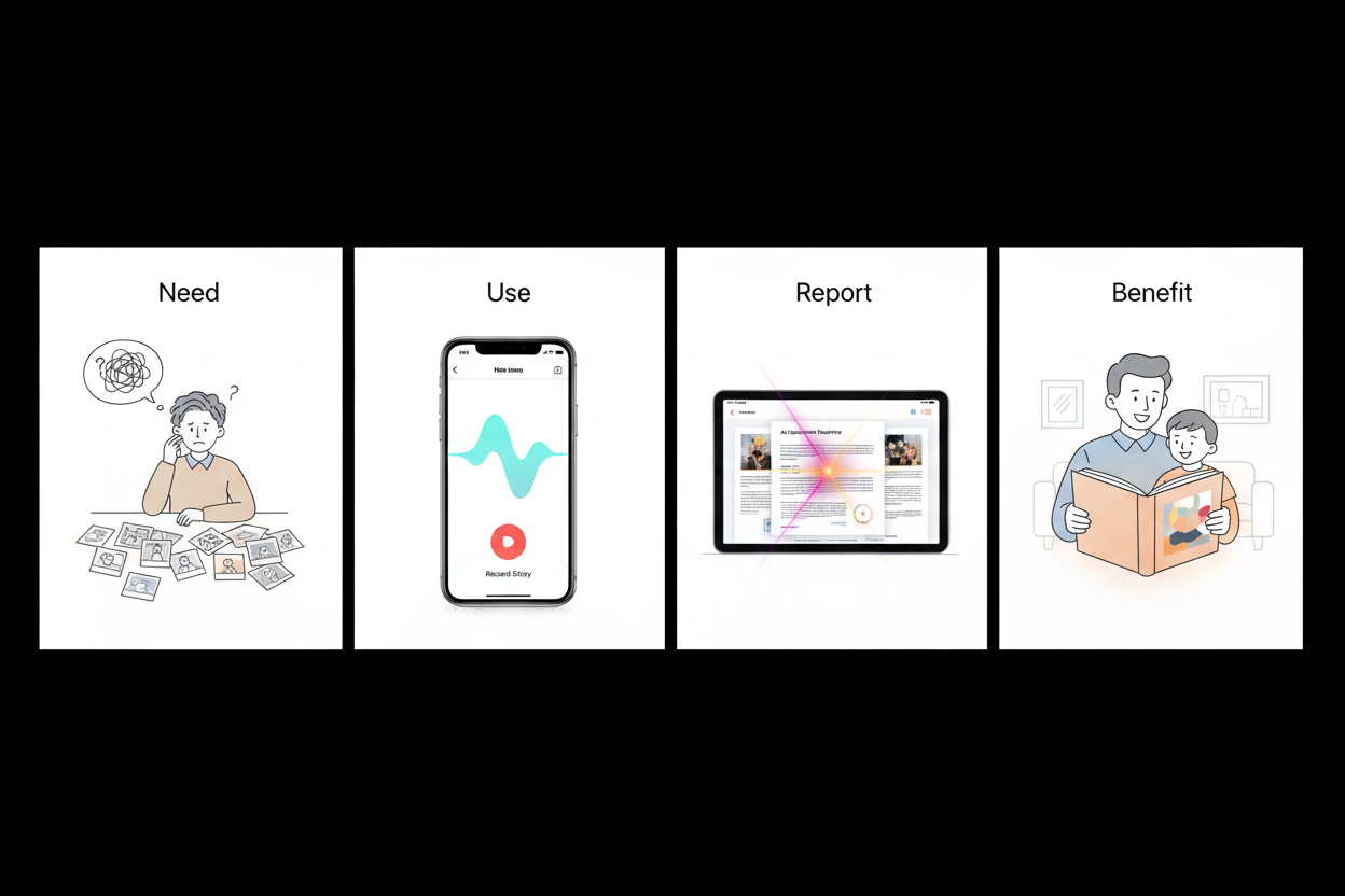 Four-Panel User Journey